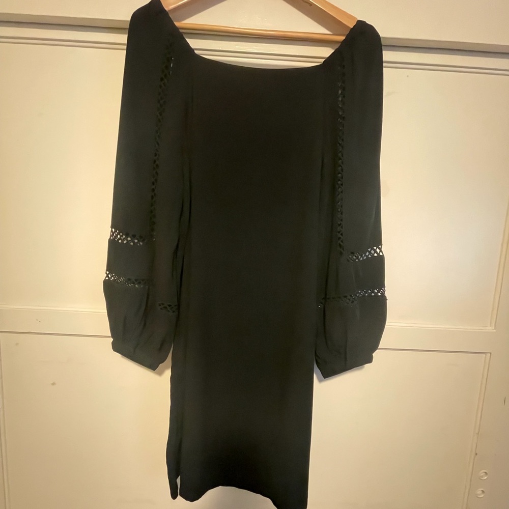 NWT Beautiful Black Long Sleeve Mid-length Dress